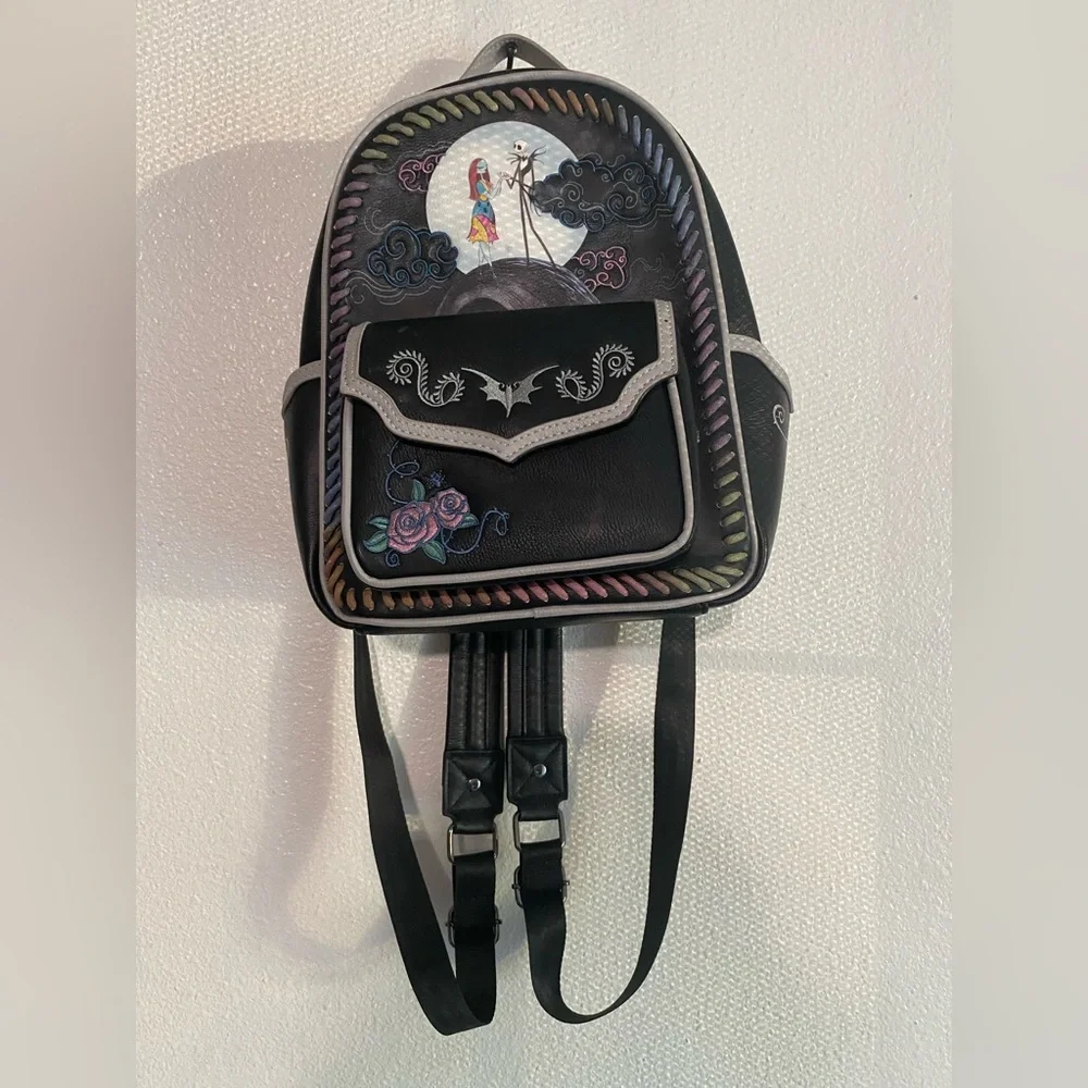 Disney Black Backpack with Colorful Nightmare Design
